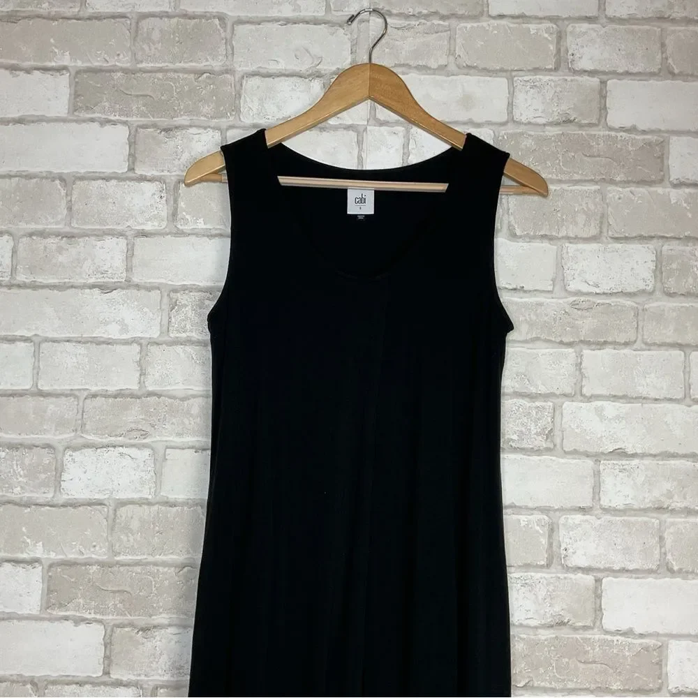 CAbi Beyond Tee Black Sleeveless Tunic Top Size S